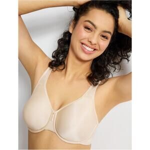Wacoal NEW Women's Basic Beauty Full Figure Seamless Underwire Bra Sand 44G